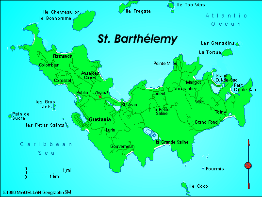 st barthelemy map